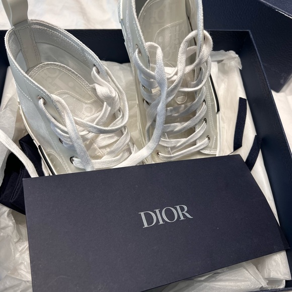 White Dior B23 High-Top Sneaker Oblique Canvas - Picture 7 of 11